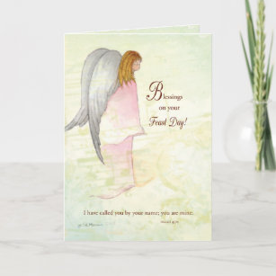 Feast Day Religious Angel Card