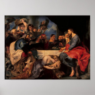 Feast in the house of Simon the Pharisee, c.1620 Poster