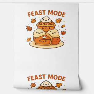 Feast Mode – Cute Autumn Comfort Food Plate Boxy T Wallpaper