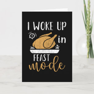 Feast Mode On Family Kids Matching Thanksgiving Card