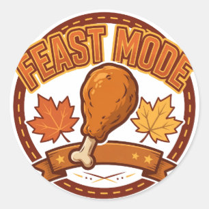 Feast Mode Turkey Sticker
