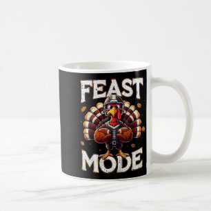 Feast Mode Turkey Vintage Football Thanksgiving Sh Coffee Mug