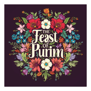 "Feast of Purim" art wall  Photo Print