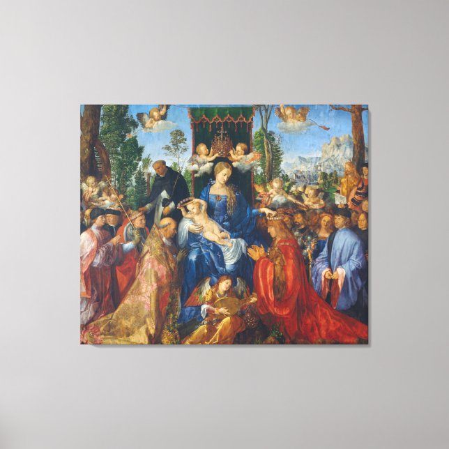 Feast of Rose Garlands Canvas Print (Front)