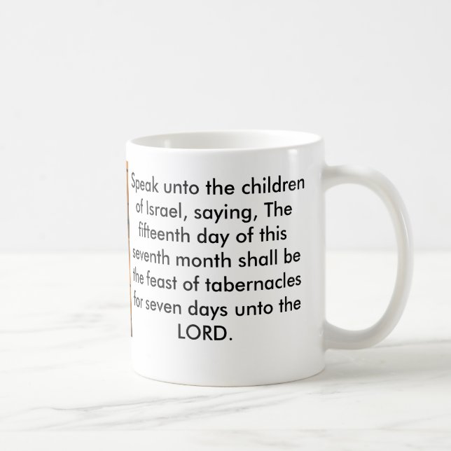Feast of Tabernacles Bible  Verse Coffee Mug (Right)