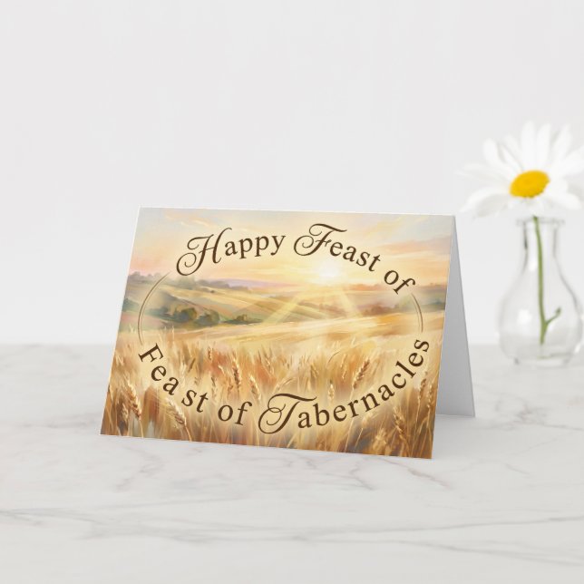 Feast of Tabernacles Card (Christian) (Small Plant)