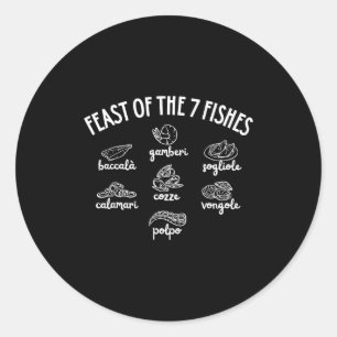 Feast Of The 7 Fishes  Classic Round Sticker