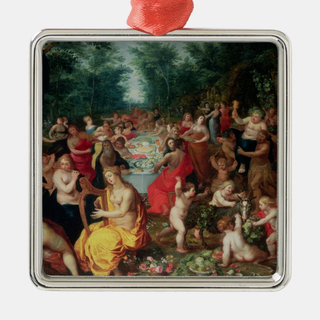 Feast of the Gods Metal Tree Decoration (Front)