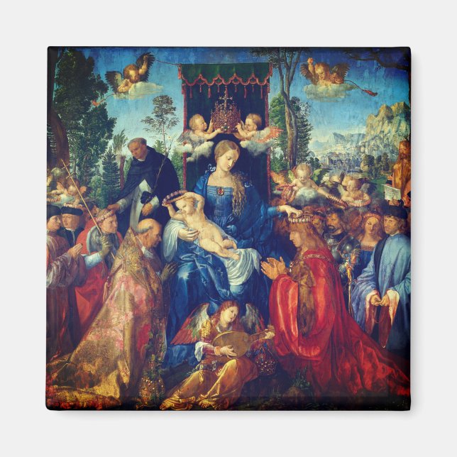 Feast of the Rosary - Albrecht Dürer, 1506 Magnet (Front)