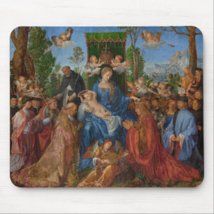 Feast of the Rose Garlands, 1506 (oil on wood) Mouse Pad