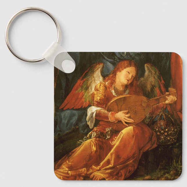 Feast of the Rose Garlands Angel by Albrecht Durer Key Ring (Front)