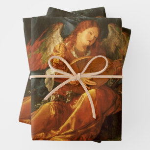 Feast of the Rose Garlands Angel by Albrecht Durer Wrapping Paper Sheet