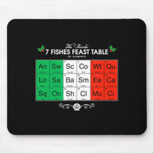 Feast Of The Seven Fishes Italian Christmas T Shir Mouse Pad