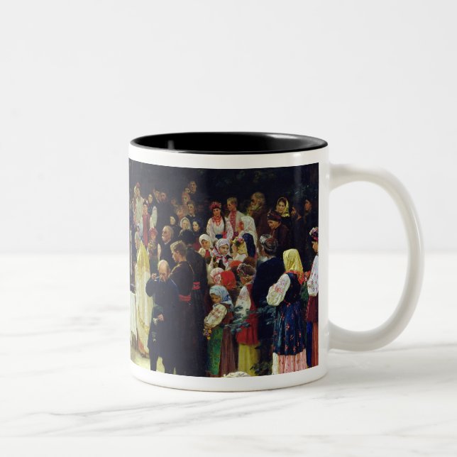 Feast of the Transfiguration of Our Lord Two-Tone Coffee Mug (Right)