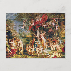 Feast Of Venus By Rubens Peter Paul (Best Quality) Postcard