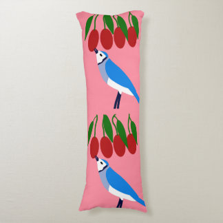 Feasting Blue Jay Body Pillow