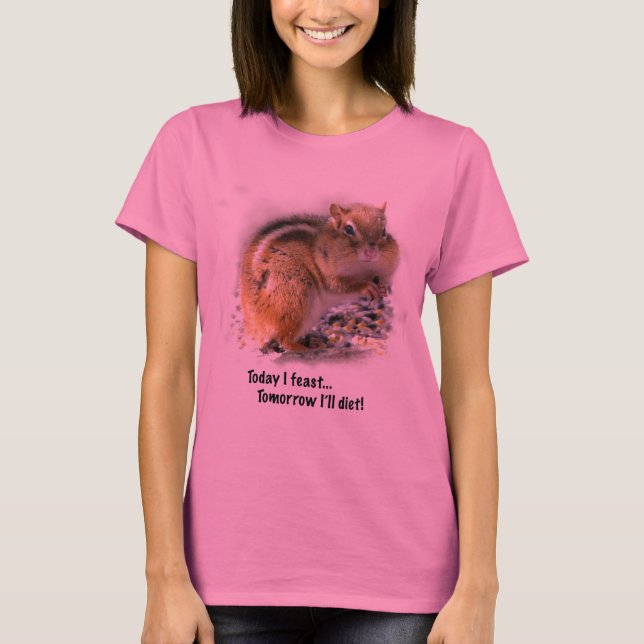 Feasting Chipmunk T-Shirt (Front)