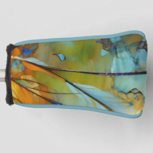 Feather Abstract AI Art Golf Head Cover