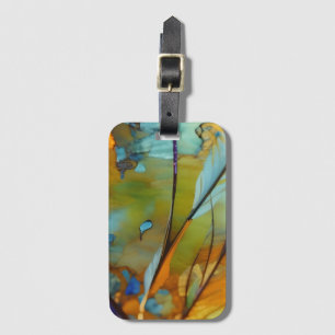 Feather Abstract AI Art Luggage Tag