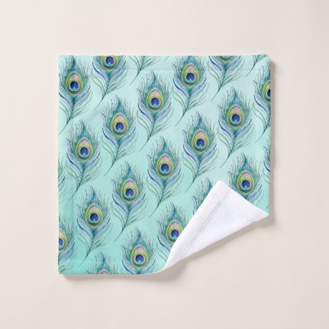 Feather Bath Towel Set (Wash Cloth)