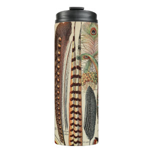Feather Bird Wildlife Antique Feathers Thermal Tumbler