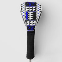 Feather Blessings in Blue Golf Head Cover