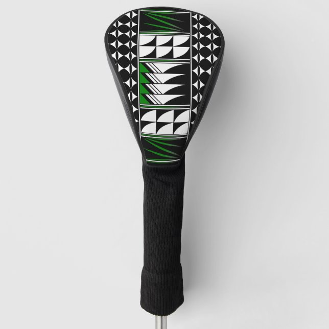 Feather Blessings in Green Golf Head Cover (Front)