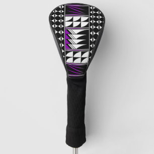 Feather Blessings in Purple Golf Head Cover