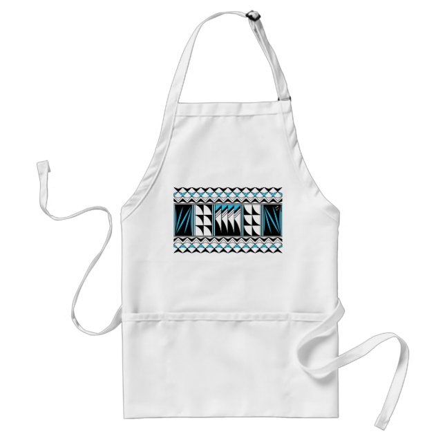 Feather Blessings in Turquoise Standard Apron (Front)