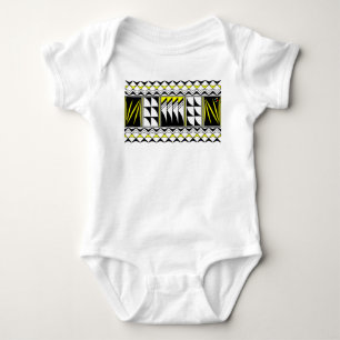 Feather Blessings in Yellow Baby Bodysuit
