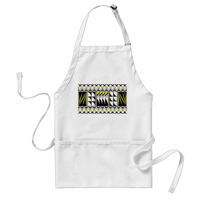 Feather Blessings in Yellow Standard Apron (Front)