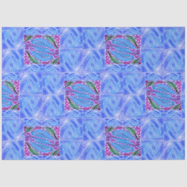 Feather blue paper (Front)