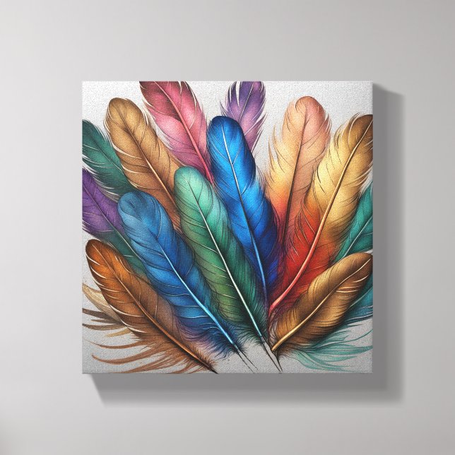Feather  canvas print (Front)