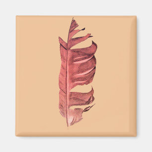 Feather drawing fine art original illustration magnet