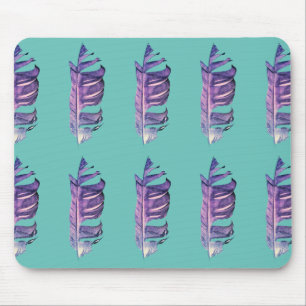 Feather drawing fine art original illustration mouse pad