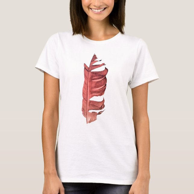 Feather drawing fine art original illustration T-Shirt (Front)
