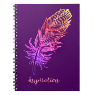 Feather Drawing, inspiration Notebook