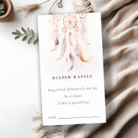 Feather Dreamcatcher Diaper Raffle Baby Shower