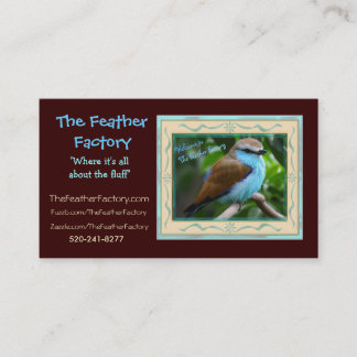Feather Factory Ad 2, The Feather Factory, "Whe... Business Card