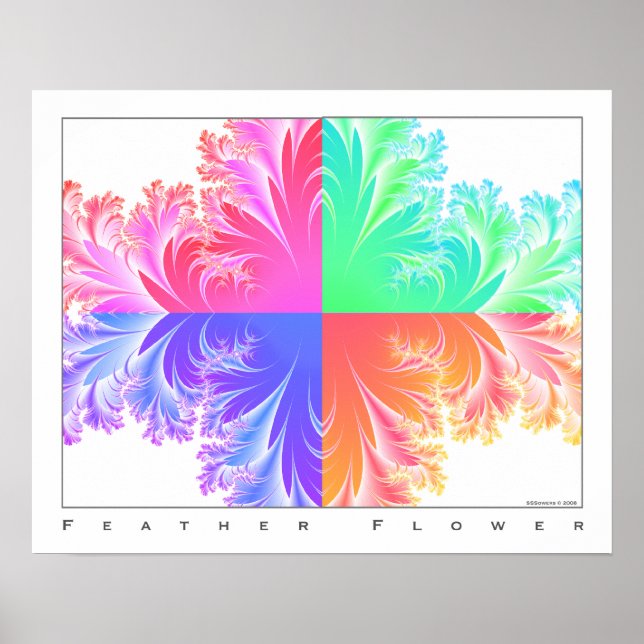 Feather Flower Poster (Front)