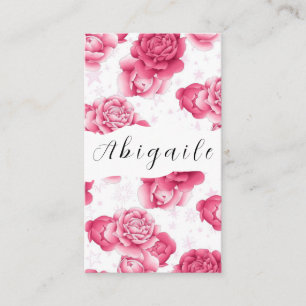 Feather Flower Vector Seamless Vintage Floral  Bus Business Card