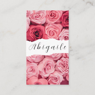 Feather Flower Vector Seamless Vintage Floral Business Card