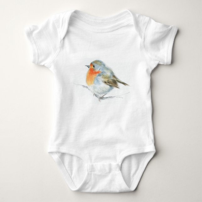 Feather Friend Baby Bodysuit (Front)