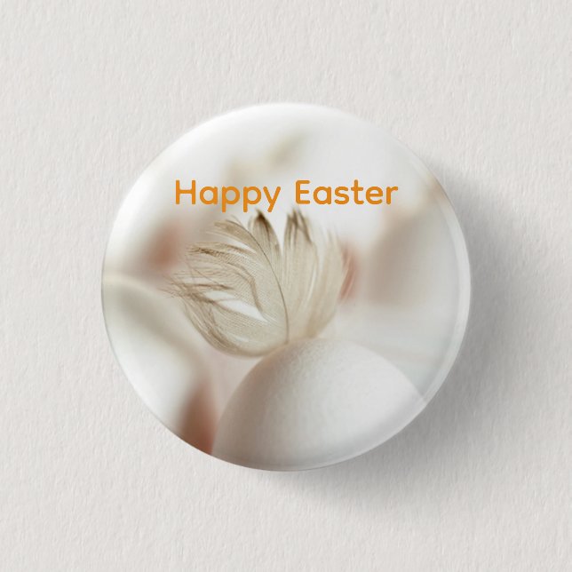 Feather Graphic 3 Cm Round Badge (Front)