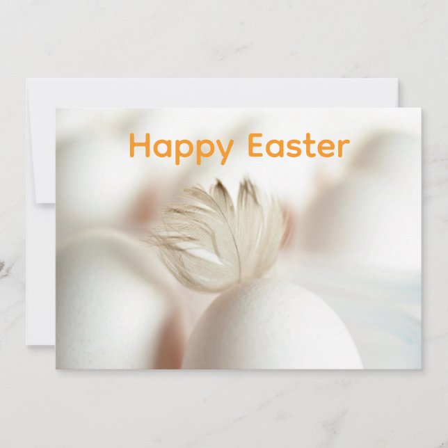 Feather Graphic Invitation (Front)