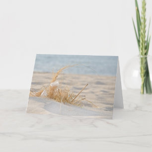 feather in beach grass card