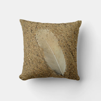Feather in the Sand Cushion