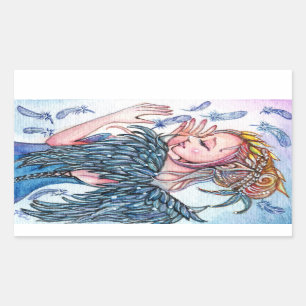 Feather Magic Rectangular Sticker