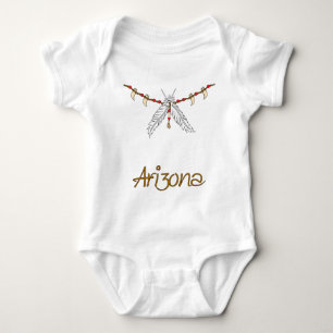 Feather Necklace Baby Bodysuit
