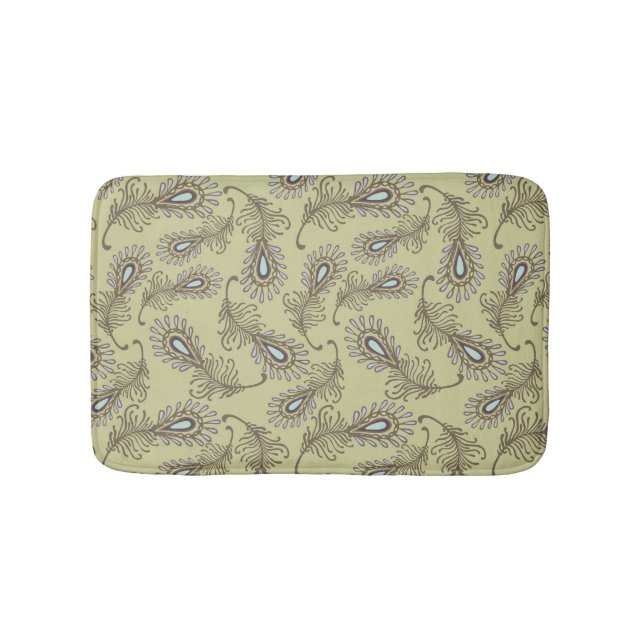 Feather Pattern Bath Mat (Front)